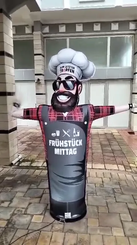 Frühstück & Mittag Koch — Gebrandete Mitarbeiterfigur