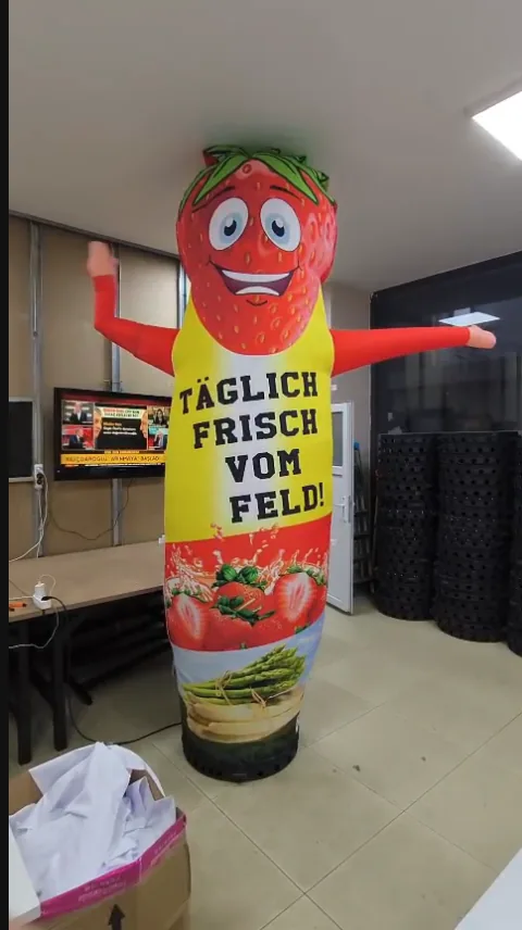 Täglich frisch vom Feld — Frischeprodukt-Maskottchen
