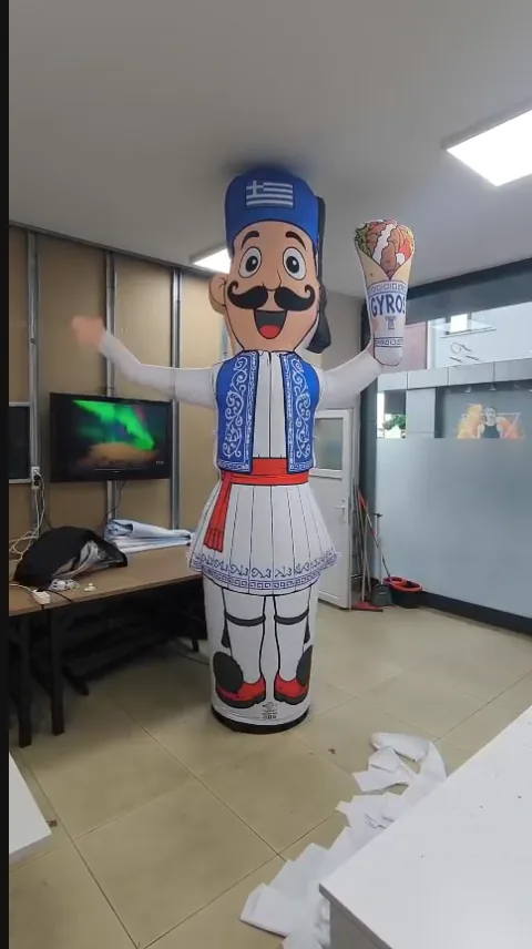 Gyros T — Thematisches Gastronomie-Maskottchen