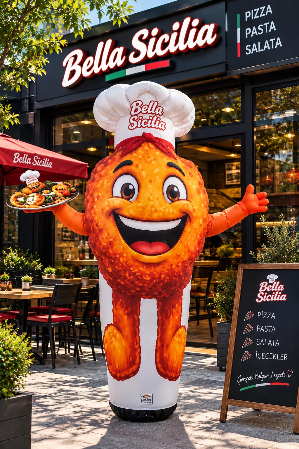 Bella Sicilia — Produktförmiges Kochmaskottchen